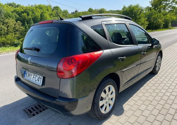 Peugeot 207 cena 10800 przebieg: 166800, rok produkcji 2008 z Dobczyce małe 232